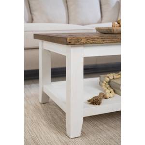 Table basse Balignton Pin massif - Blanc