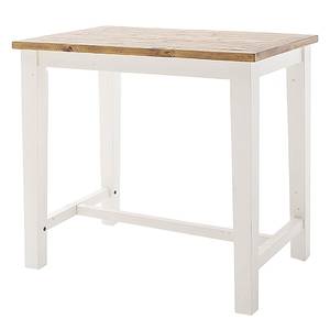 Table haute Balignton Pin massif - Pin / Blanc