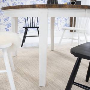 Table Balignton III Pin massif - Blanc