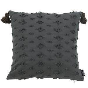 Housse de coussin Luise Coton - Anthracite - 45 x 45 cm