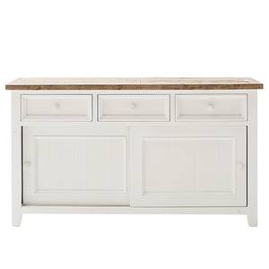 Dressoir Balignton massief grenenhout - grenenhout/wit