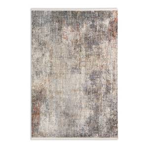 Laagpolig vloerkleed Ana I kunstvezels - zilverkleurig/beige - 133 x 190 cm