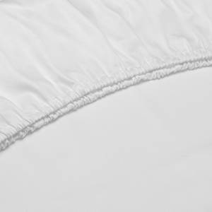 Drap-housse Satinado Coton - Satin - Blanc - 140 x 200 cm