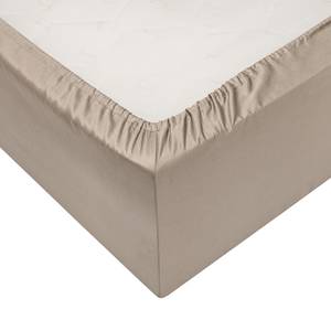 Drap-housse Satinado Coton - Satin - Sable - 180 x 200 cm