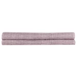 Drap-housse Lino Coton - Mauve - 90 x 220 cm