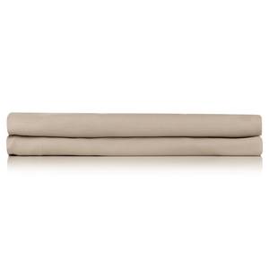 Drap-housse Satinado Satin de coton - Sable - 270 x 290 cm