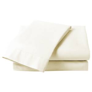 Drap-housse Elementi Satin mako - Crème - 160 x 290 cm