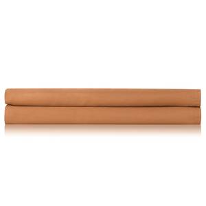 Drap-housse Satinado Satin de coton - Cognac - 270 x 290 cm