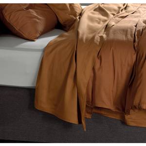 Drap-housse Satinado Satin de coton - Cognac - 270 x 290 cm