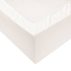 Lenzuolo con gli angoli Satinado Cotone - Raso - Bianco crema - 90 x 220 cm