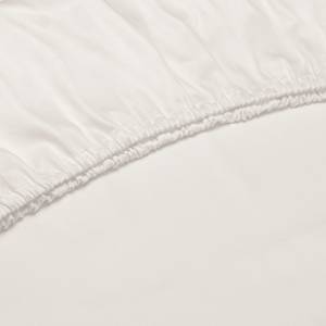 Lenzuolo con gli angoli Satinado Cotone - Raso - Bianco crema - 180 x 220 cm