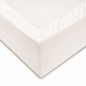 Lenzuolo con gli angoli Satinado Cotone - Raso - Bianco crema - 90 x 200 cm