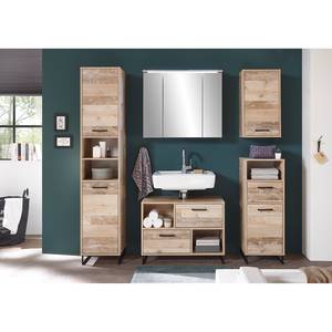 Hochschrank Mooca Usedwoodmix Dekor / Anthrazit