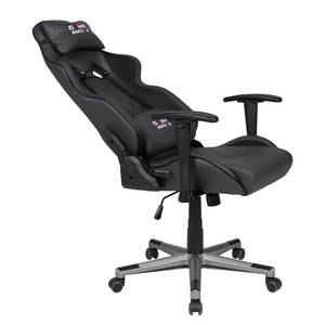 Gamingchair Game-Rocker G-20 Kunstleder & Netzstoff / Nylon - Schwarz / Anthrazit