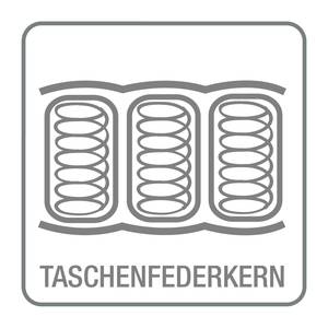 Polsterhocker COSO Classic+ Webstoff - Chenille Rufi: Beige - Breite: 95 cm - Schwarz