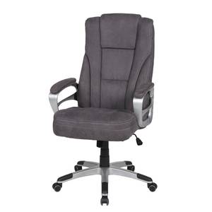 Fauteuil de bureau Mik Microfibre / Nylon - Gris / Argenté