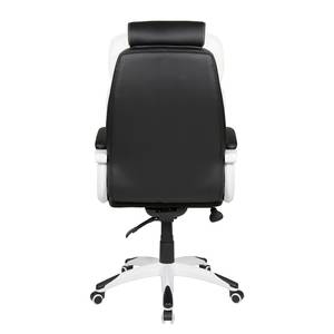 Chaise de bureau Justus Imitation cuir / Nylon - Noir / Blanc
