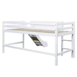 Lit mezzanine Winter Wonderland II 90 x 200cm - Matelas de mousse visco-élastique et mousse froide - Avec toboggan