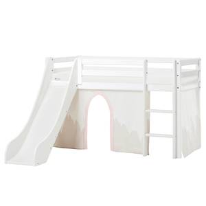 Lit mezzanine Winter Wonderland I 70 x 160cm - Matelas de mousse visco-élastique et mousse froide - Avec toboggan