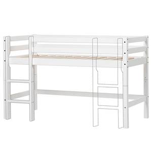 Halfhoog bed Unicorn II 70 x 160cm - Schuimstofmatras - Met ladder