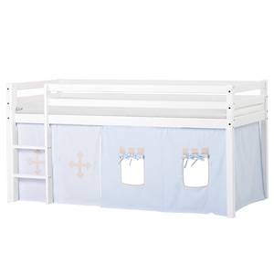 Lit mezzanine Fairytale Knight II 90 x 200cm - Matelas de mousse visco-élastique et mousse froide - Avec échelle