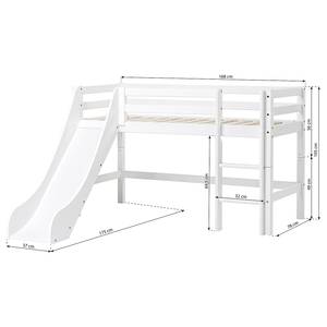 Lit mezzanine Fairytale Knight II 70 x 160cm - Maletas de mousse - Avec toboggan