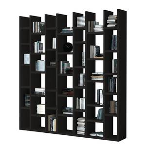 Libreria Emporior II Effetto quercia nero marrone - Larghezza: 221 cm