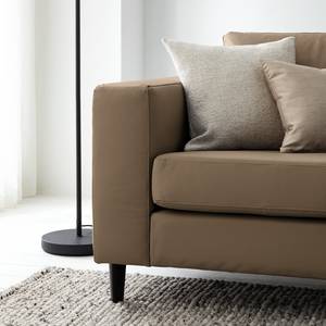 3-Sitzer Sofa COSO Classic Echtleder - Echtleder Neto: Taupe - Buche