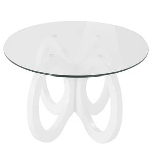 Salontafel Jarva glas - wit