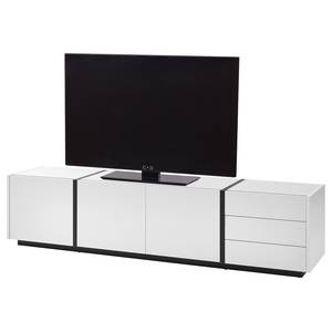 TV-Lowboard Muuga II Weiß / Grau - Breite: 210 cm