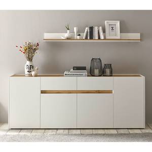 Dressoir Olon Wit - Breedte: 220 cm