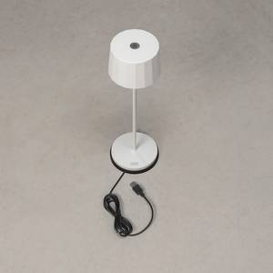 Lampe Positano Aluminium - 1 ampoule - Blanc