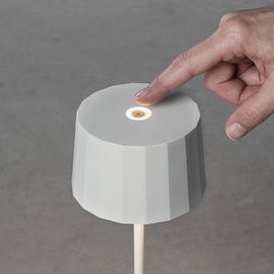 Tafellamp Positano aluminium - 1 lichtbron - Wit