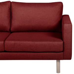 Sofa Thegra II (3-Sitzer) Flachgewebe - Bordeaux