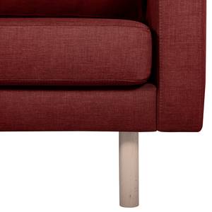 Sofa Thegra II (3-Sitzer) Flachgewebe - Bordeaux