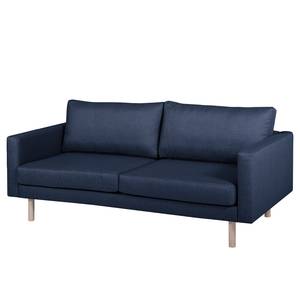 Sofa Thegra II (3-Sitzer) Flachgewebe - Marineblau