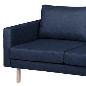 Sofa Thegra II (3-Sitzer) Flachgewebe - Marineblau