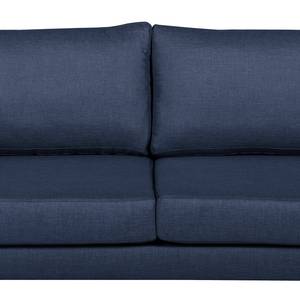 Sofa Thegra II (3-Sitzer) Flachgewebe - Marineblau