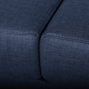 Sofa Thegra II (3-Sitzer) Flachgewebe - Marineblau