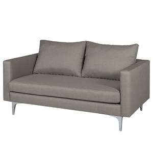 Sofa Theza I (2-Sitzer) Flachgewebe - Silber