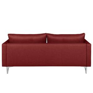 Sofa Theza II (3-Sitzer) Flachgewebe - Bordeaux