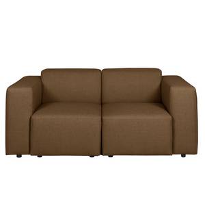 Sofa Thire I (2-Sitzer) Flachgewebe - Schokolade/ Braun