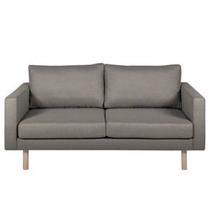 Sofa Thegra I (2-Sitzer) Flachgewebe - Silber