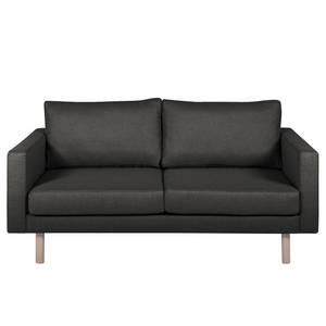 Sofa Thegra I (2-Sitzer) Flachgewebe - Anthrazit