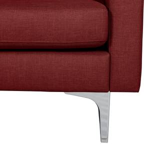 Sofa Theza I (2-Sitzer) Flachgewebe - Bordeaux