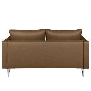 Sofa Theza I (2-Sitzer) Flachgewebe - Schokolade/ Braun