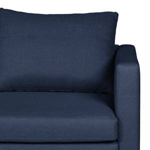 Sofa Theza II (3-Sitzer) Flachgewebe - Marineblau