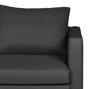 Sofa Theza II (3-Sitzer) Flachgewebe - Anthrazit