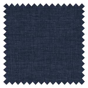 Ecksofa Thegra Flachgewebe - Marineblau - Longchair davorstehend rechts