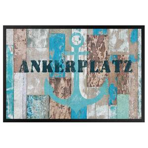 Deurmat Ankerplatz textielmix - blauw - 60 x 40 cm